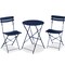 Best Choice Products 3-Piece Small Bistro Set, Folding Patio Furniture Set of 2 Chairs and Table